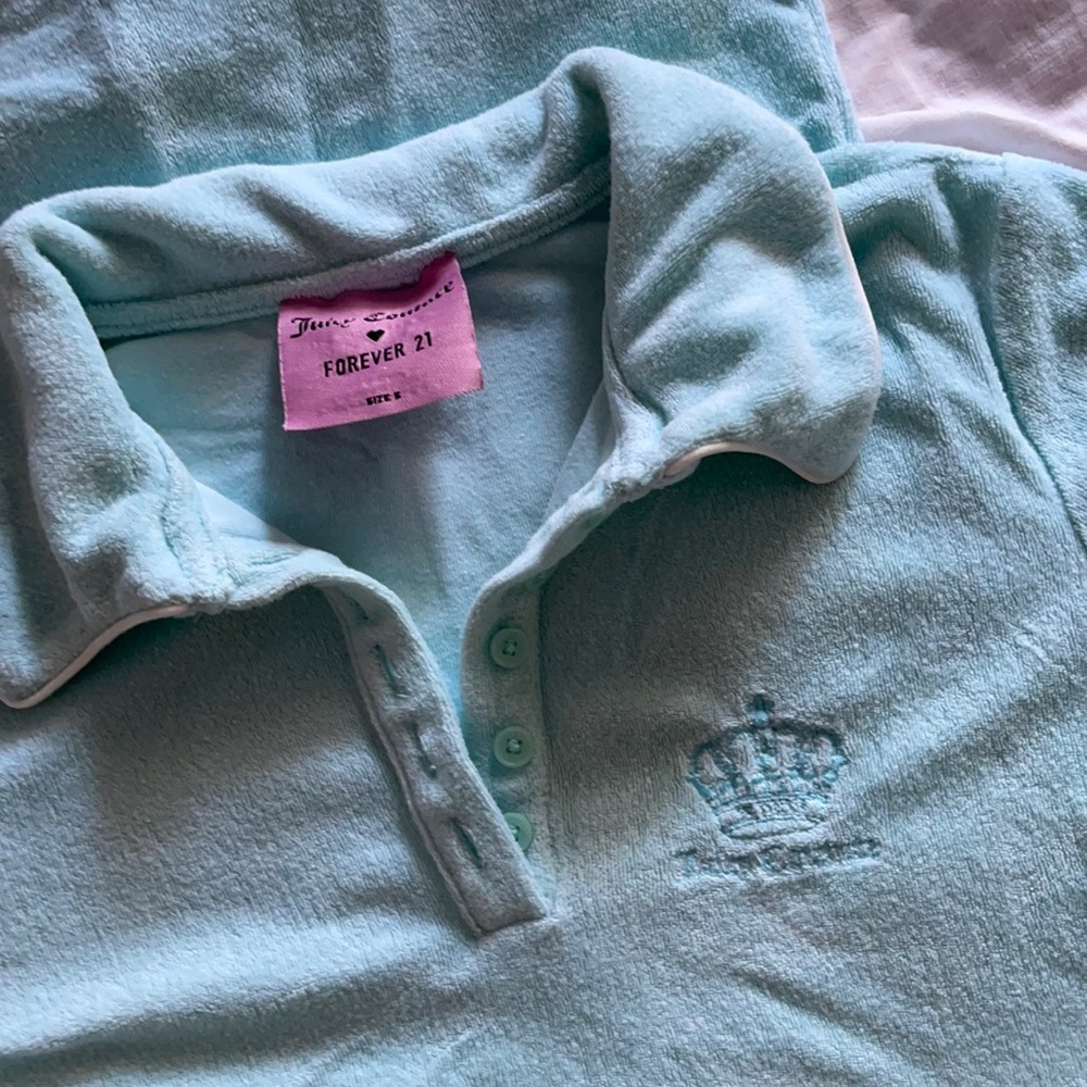 JUICY COUTURE x FOREVER 21 Terry Mint Blue Dress